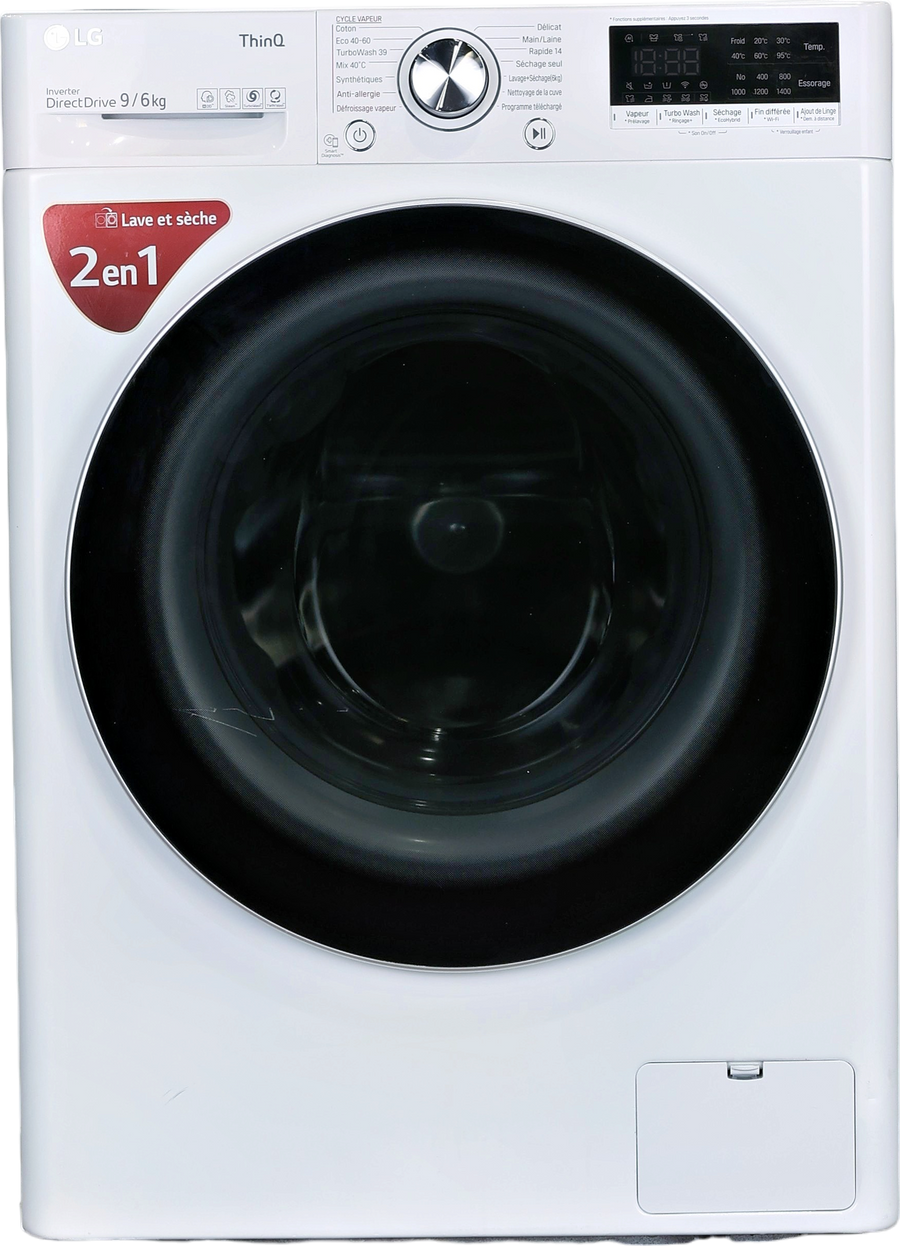 Lave-linge Sechant 9 kg Reconditionné LG F964V71WRHT