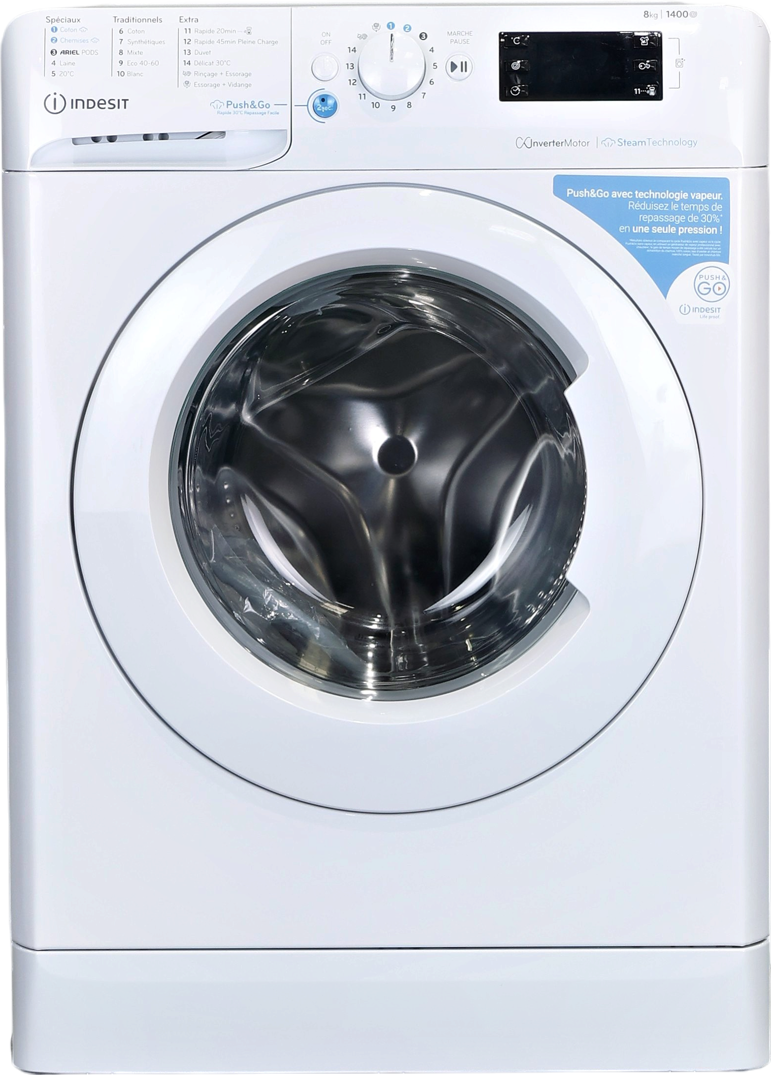 Lave-linge Hublot 8 kg Reconditionné INDESIT BWE81496XWVFR