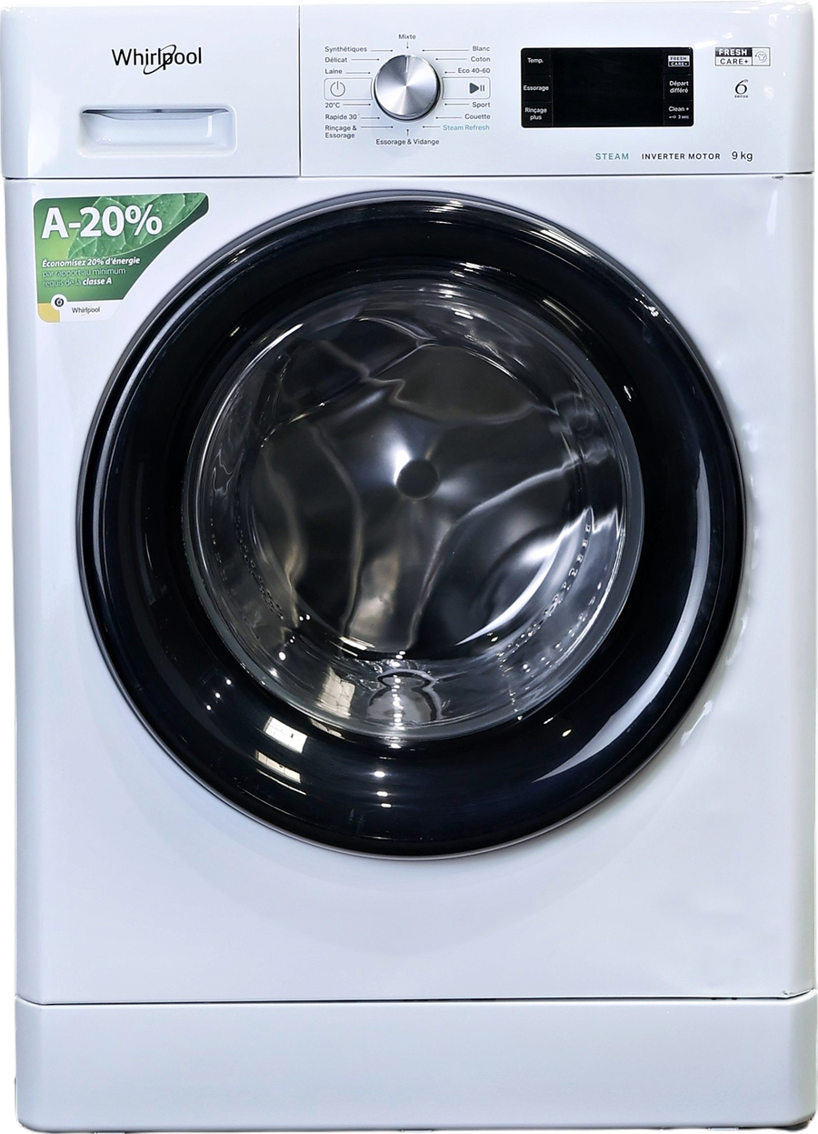 Lave-linge Hublot 9 kg Reconditionné WHIRLPOOL FFBB9489BVFR
