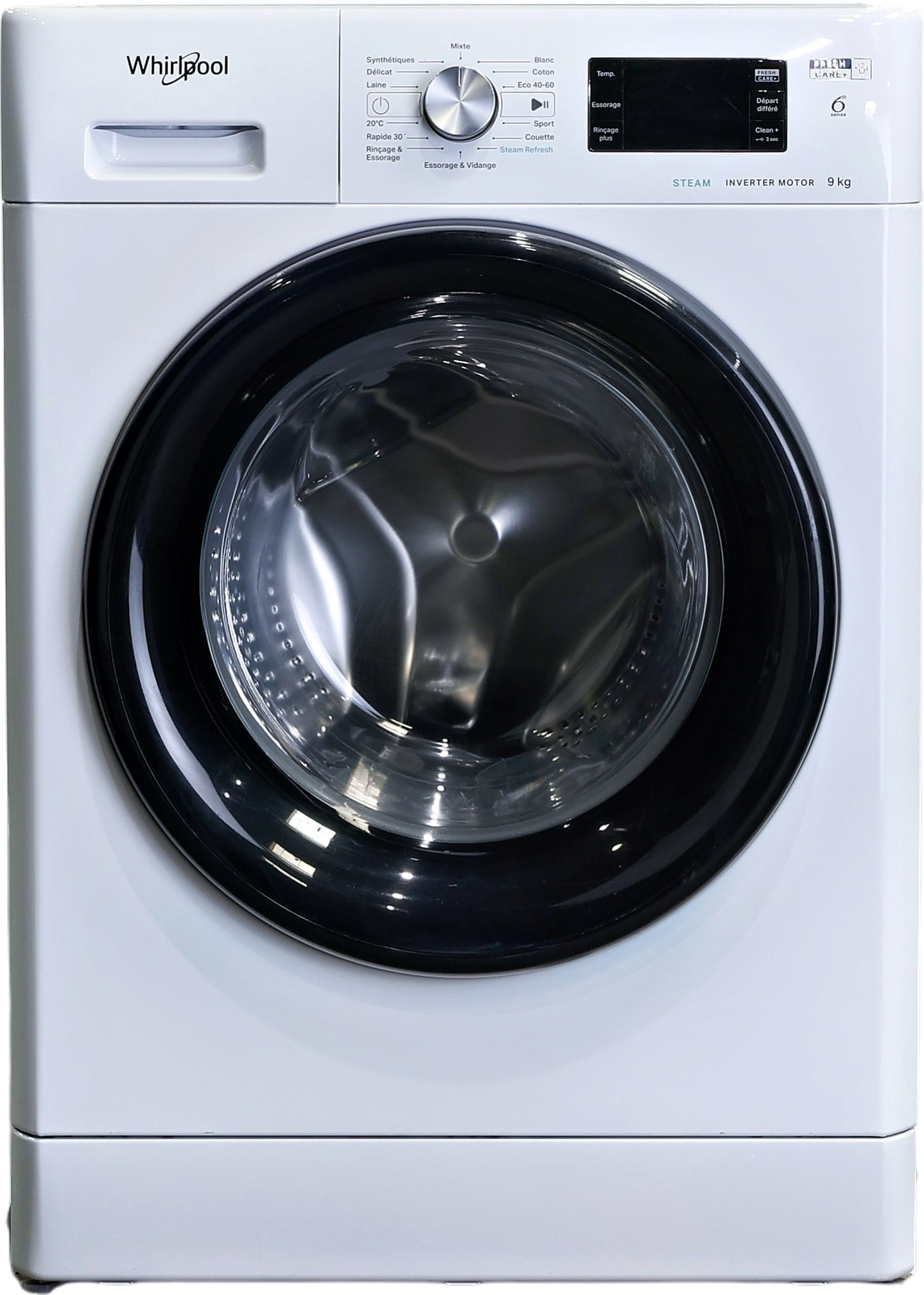 Lave-linge Hublot 9 kg Reconditionné WHIRLPOOL FFBP9489BVFR