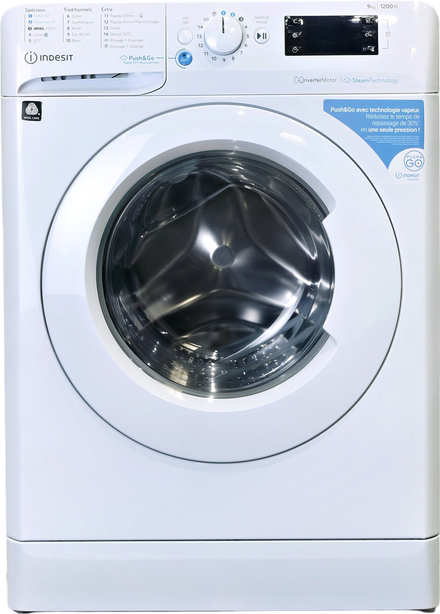 Lave-linge Hublot 9 kg Reconditionné INDESIT BWE91296XWVFR