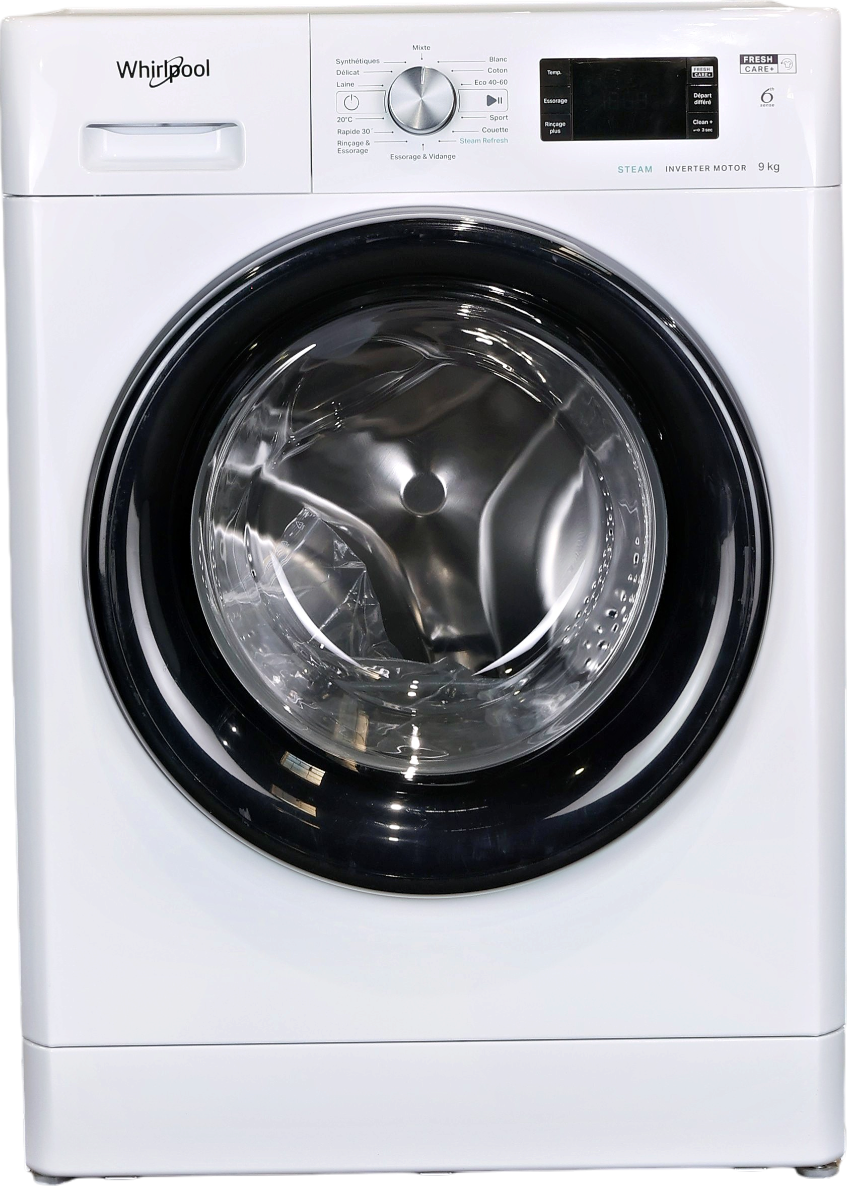Lave-linge Hublot 9 kg Reconditionné WHIRLPOOL FFBP9469BVFR