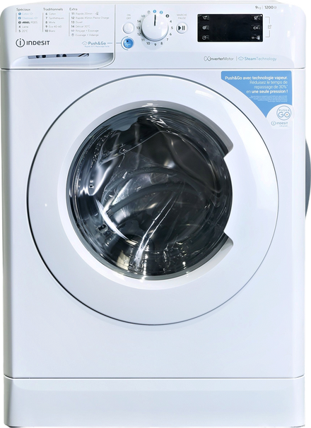 Lave-linge Hublot 9 kg Reconditionné INDESIT BWE91296XWVFR