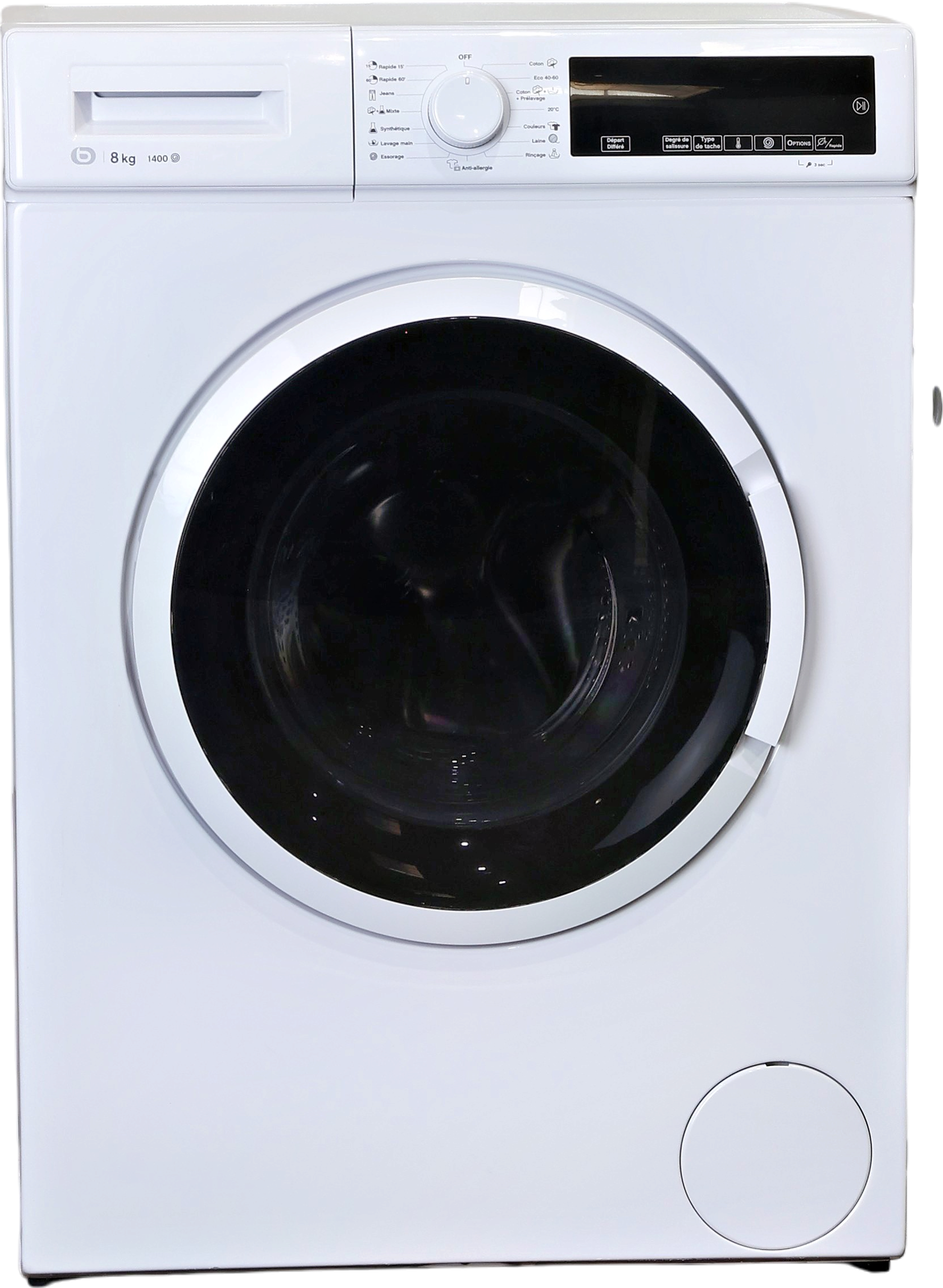 Lave-linge Hublot 8 kg Reconditionné ESSENTIEL B ELF814-3b