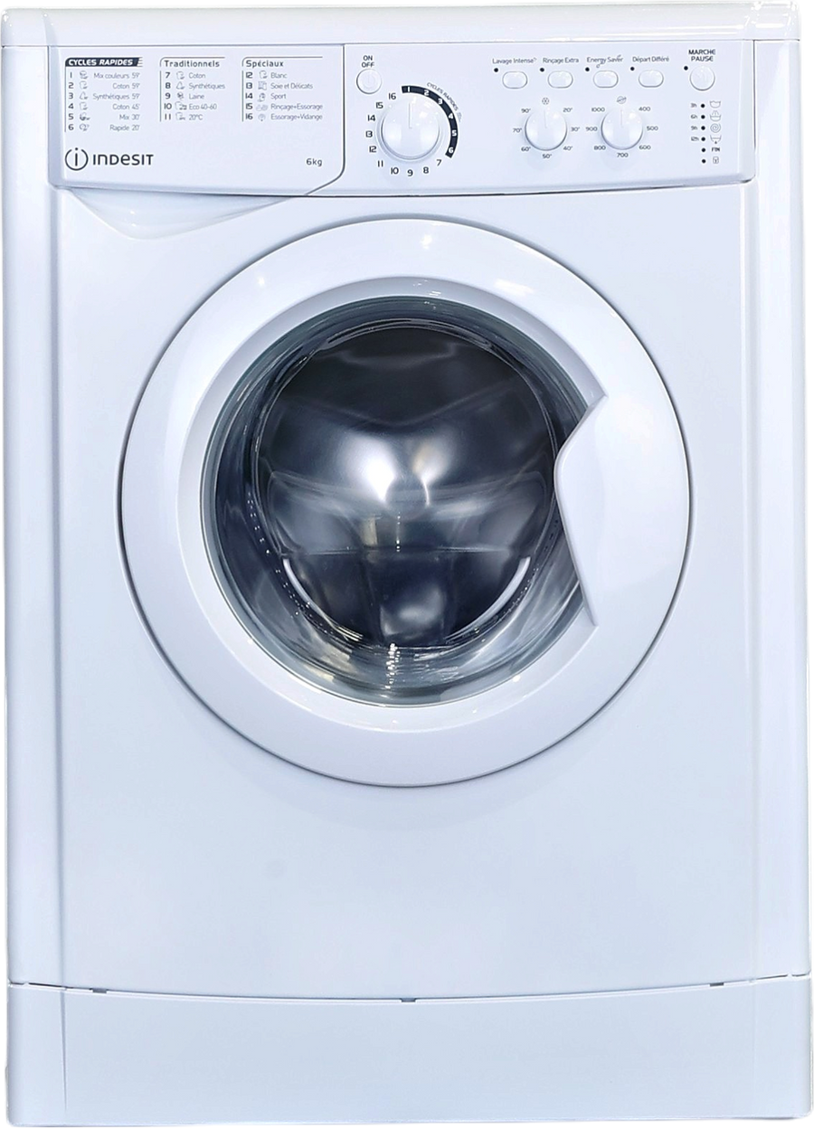 Lave-linge Hublot 6 kg Reconditionné INDESIT EWC61051WFRN