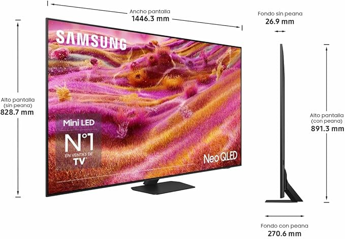 Téléviseur LED 65 pouces Reconditionné SAMSUNG TQ65QN90FATXXC