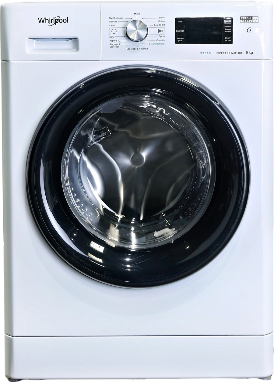 Lave-linge Hublot 9 kg Reconditionné WHIRLPOOL FFBP9489BVFR