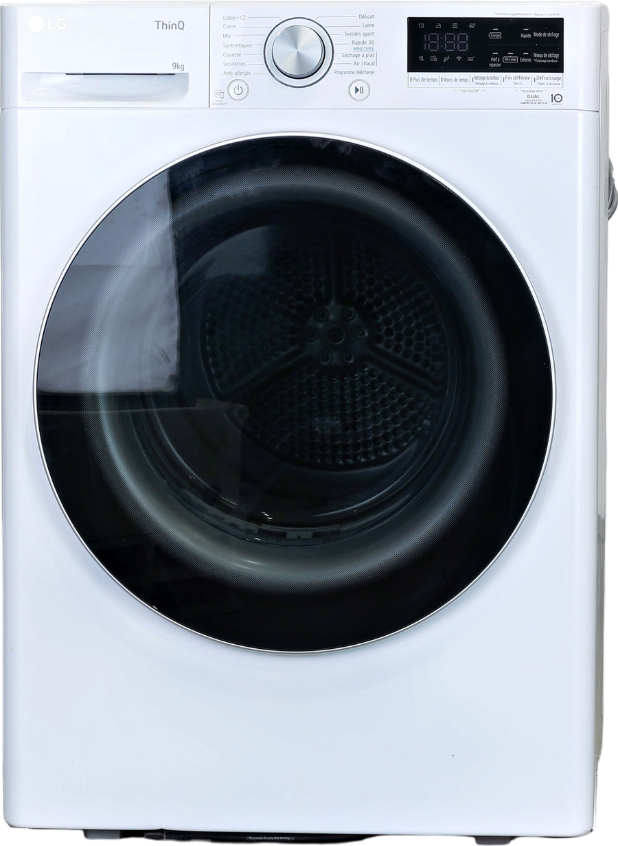 Seche-linge Pompe à Chaleur 9 kg Reconditionné LG RH9V51WH