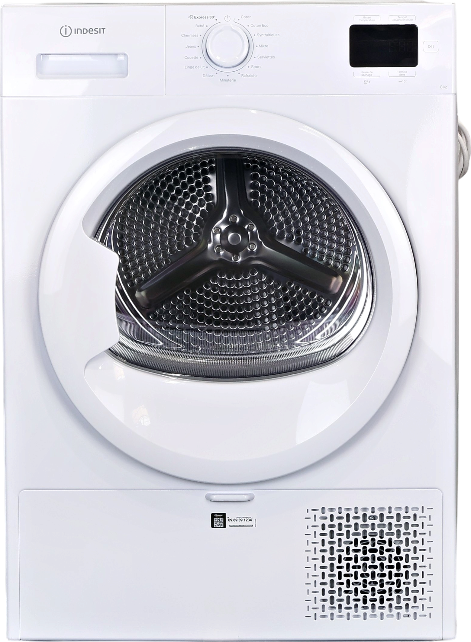 Seche-linge Pompe à Chaleur 8 kg Reconditionné INDESIT CYSD83DWWFR