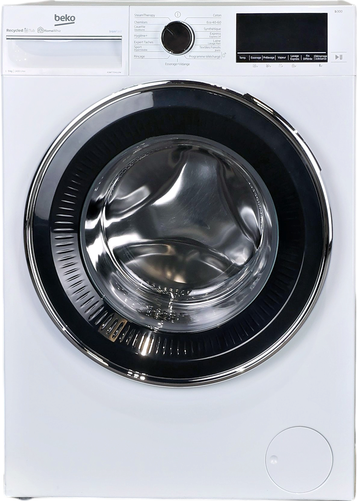 Lave-linge Hublot 9 kg Reconditionné BEKO B3WFT594110W