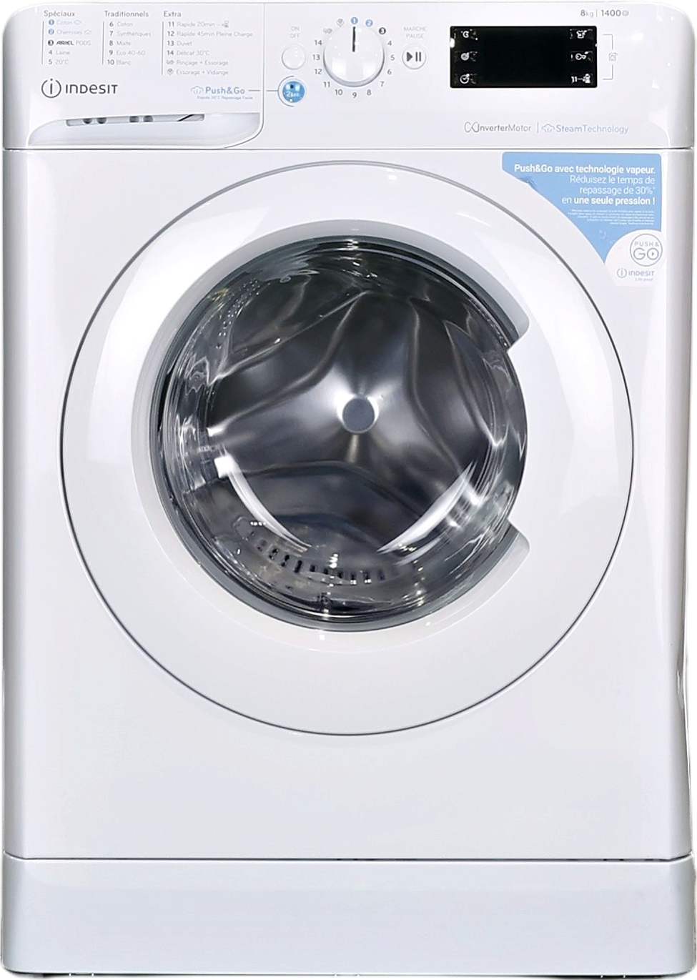 Lave-linge Hublot 8 kg Reconditionné INDESIT BWE81496XWVFR