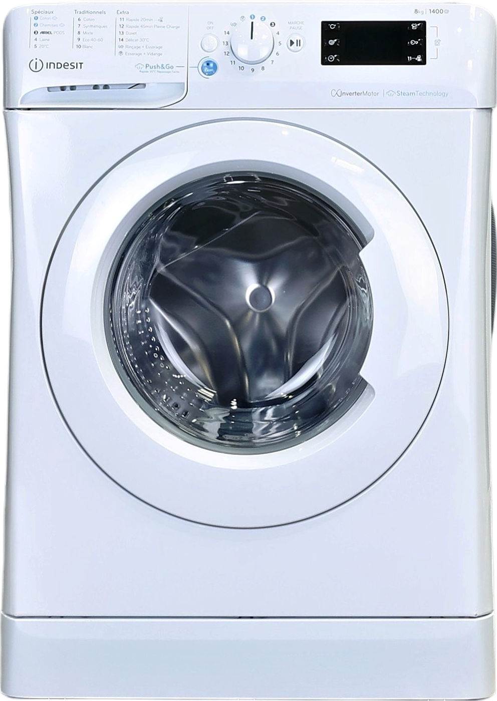 Lave-linge Hublot 8 kg Reconditionné INDESIT BWE81496XWVFR