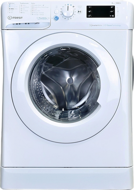 Lave-linge Hublot 8 kg Reconditionné INDESIT BWE81496XWVFR