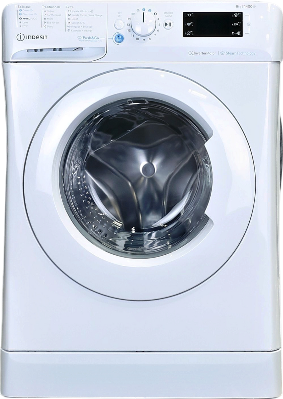 Lave-linge Hublot 8 kg Reconditionné INDESIT BWE81496XWVFR