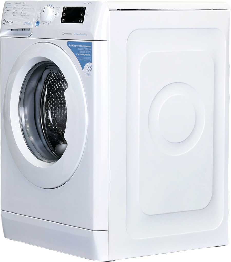 Lave-linge Hublot 8 kg Reconditionné INDESIT BWE81496XWVFR