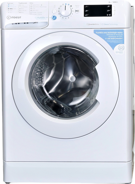 Lave-linge Hublot 8 kg Reconditionné INDESIT BWE81496XWVFR