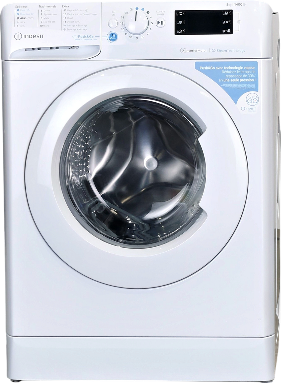 Lave-linge Hublot 8 kg Reconditionné INDESIT BWE81496XWVFR