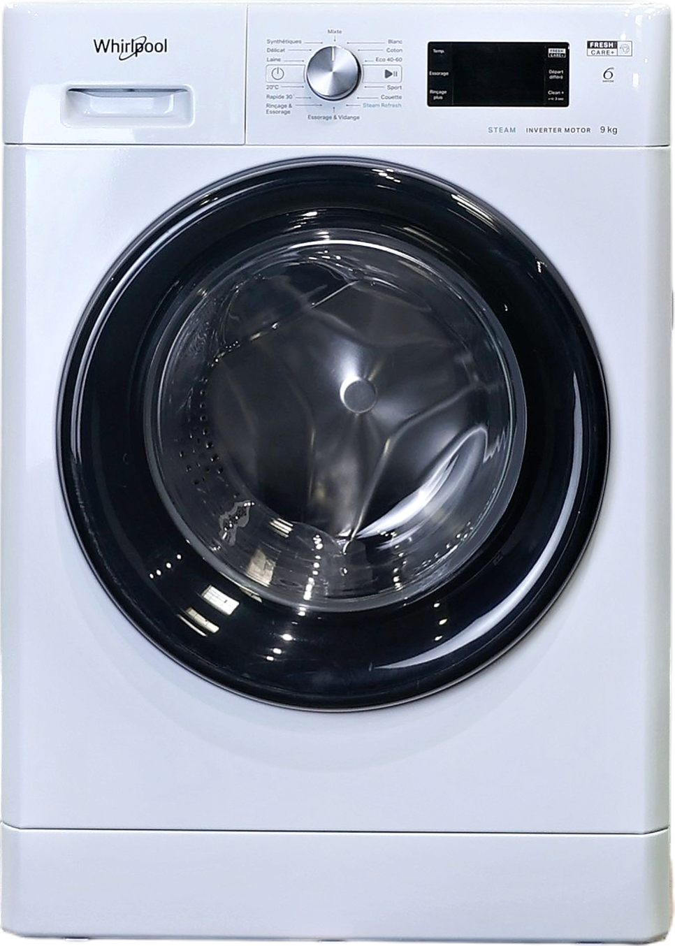 Lave-linge Hublot 9 kg Reconditionné WHIRLPOOL FFBP9489BVFR