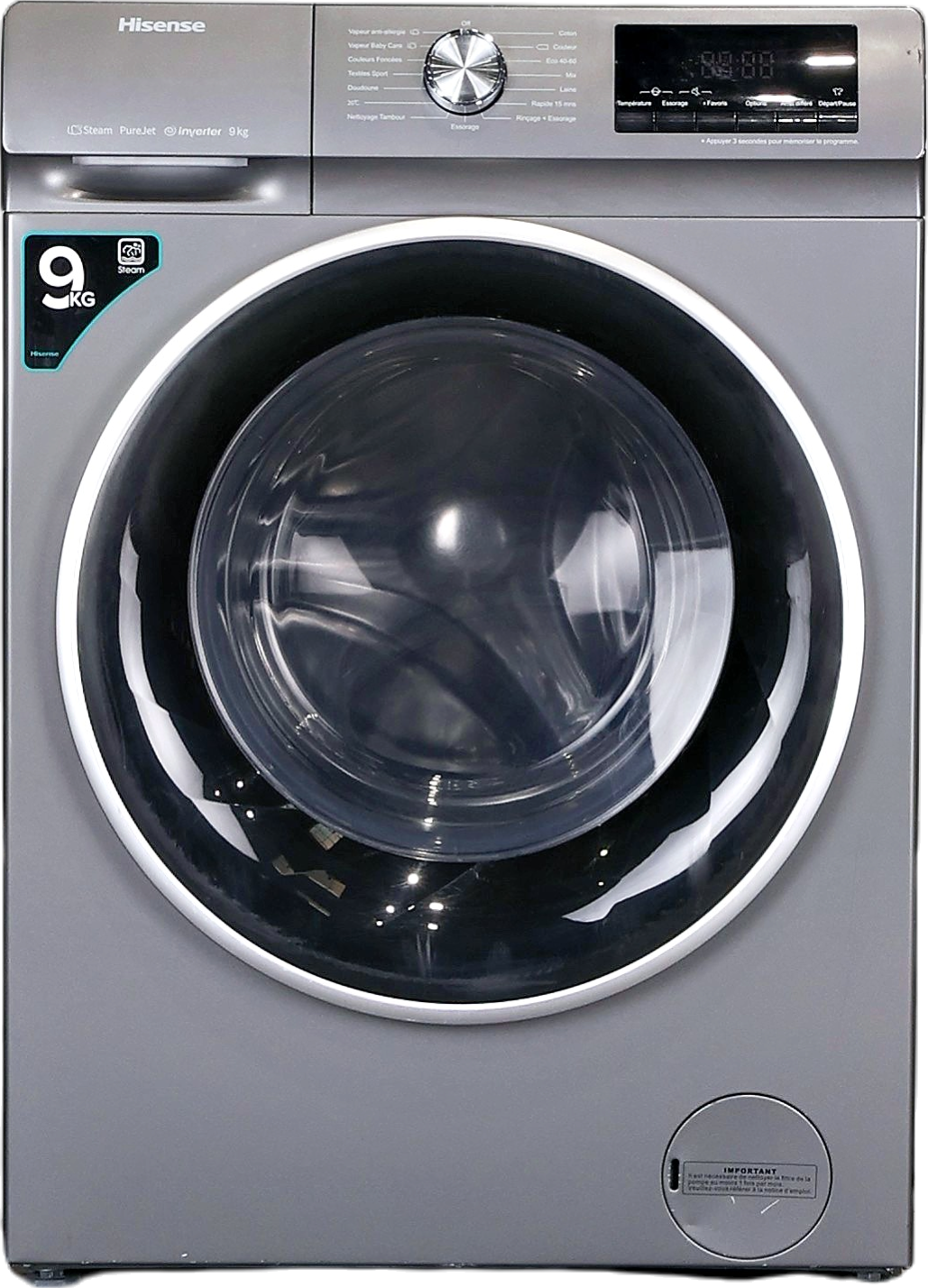 Lave-linge Hublot 9 kg Reconditionné HISENSE WFQY9014EVJMT
