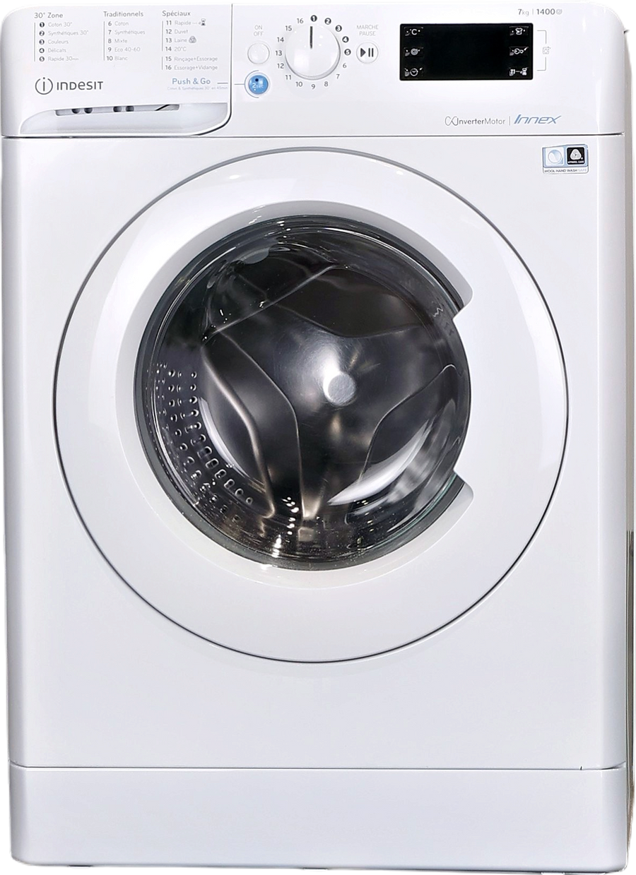 Lave-linge Hublot 7 kg Reconditionné INDESIT BWE71484XWFRN