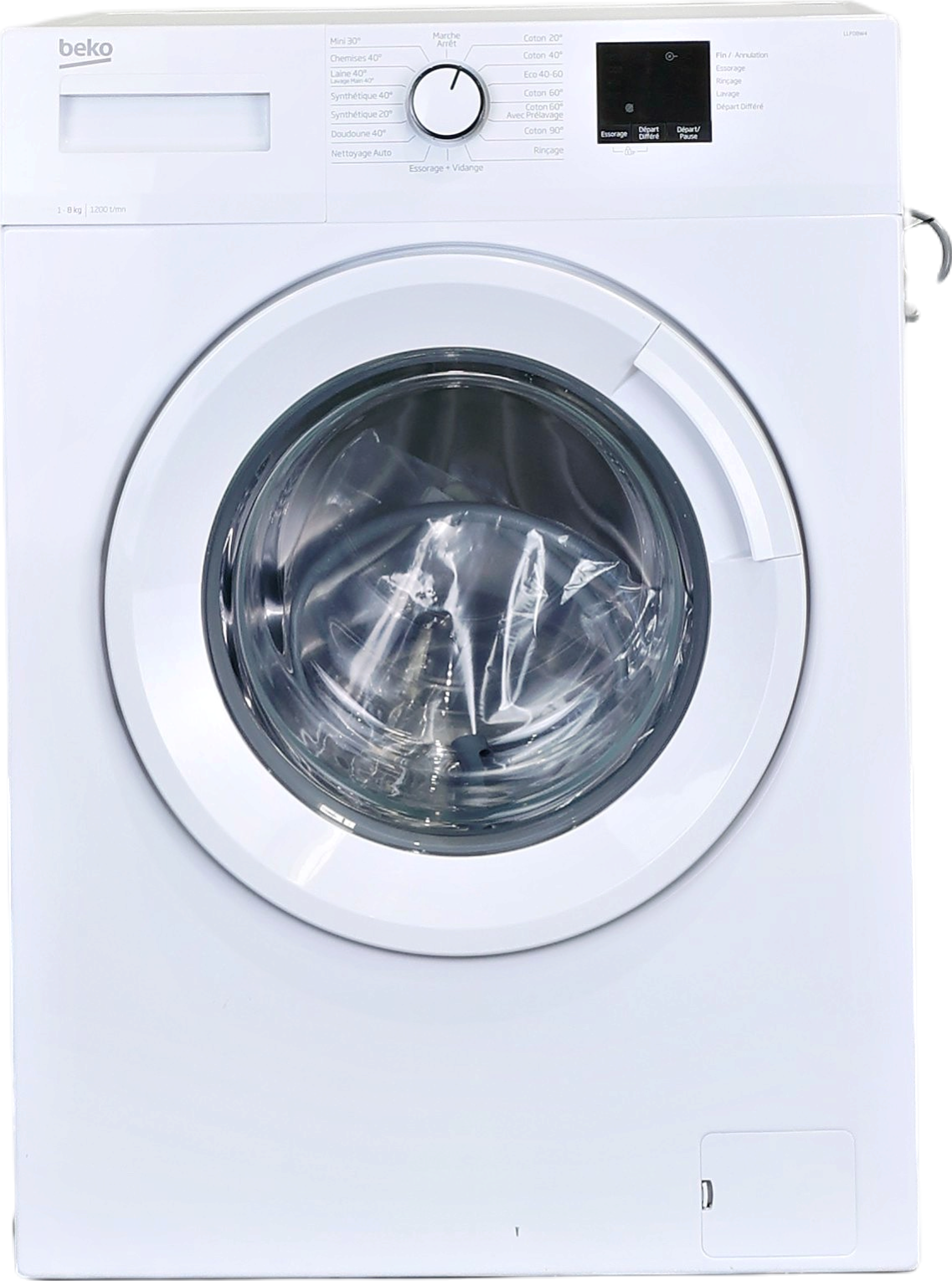 Lave-linge Hublot 8 kg Reconditionné BEKO LLF08W4