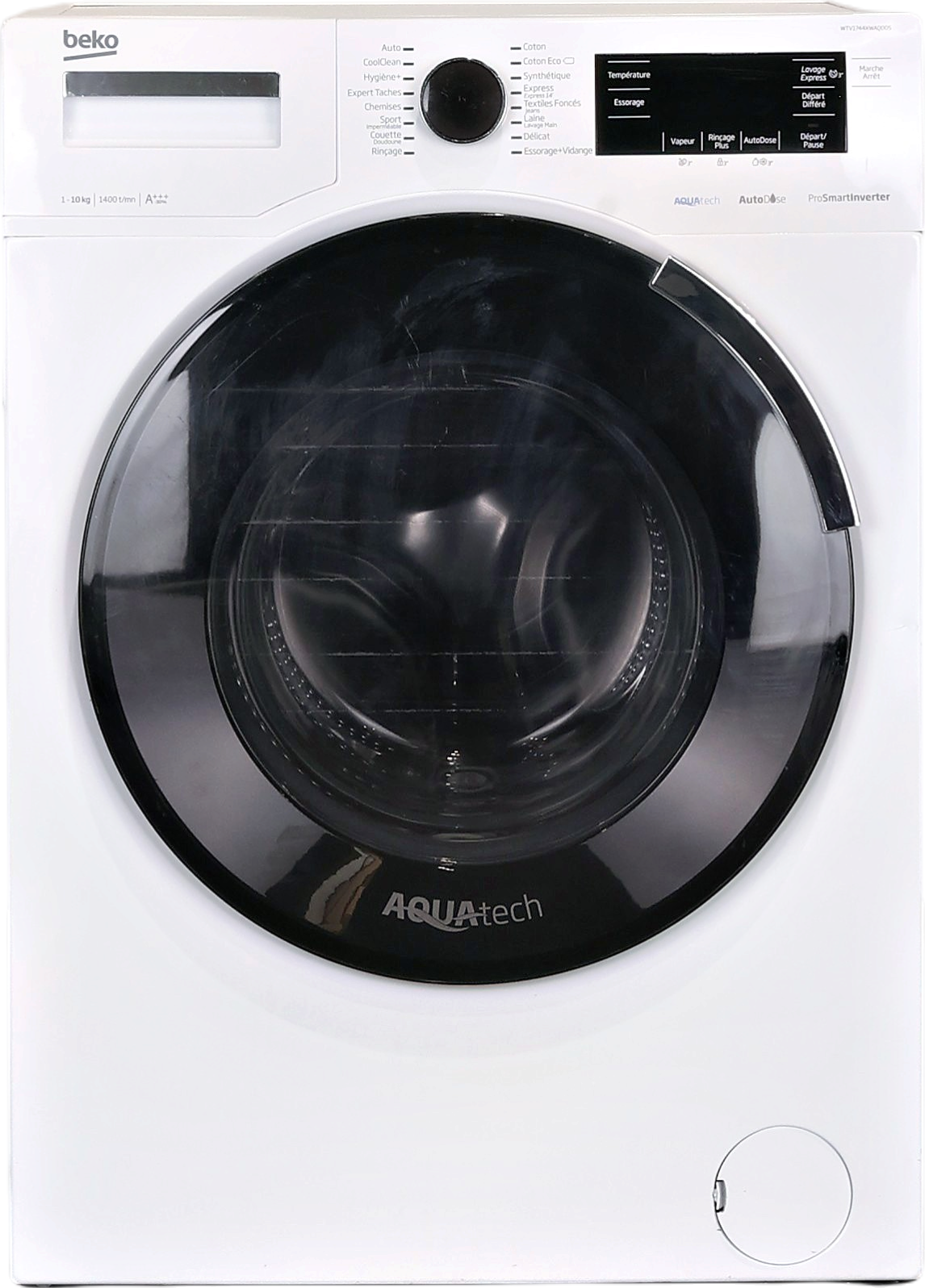 Lave-linge Hublot 10 kg Reconditionné BEKO WTV1744XWAQDOS
