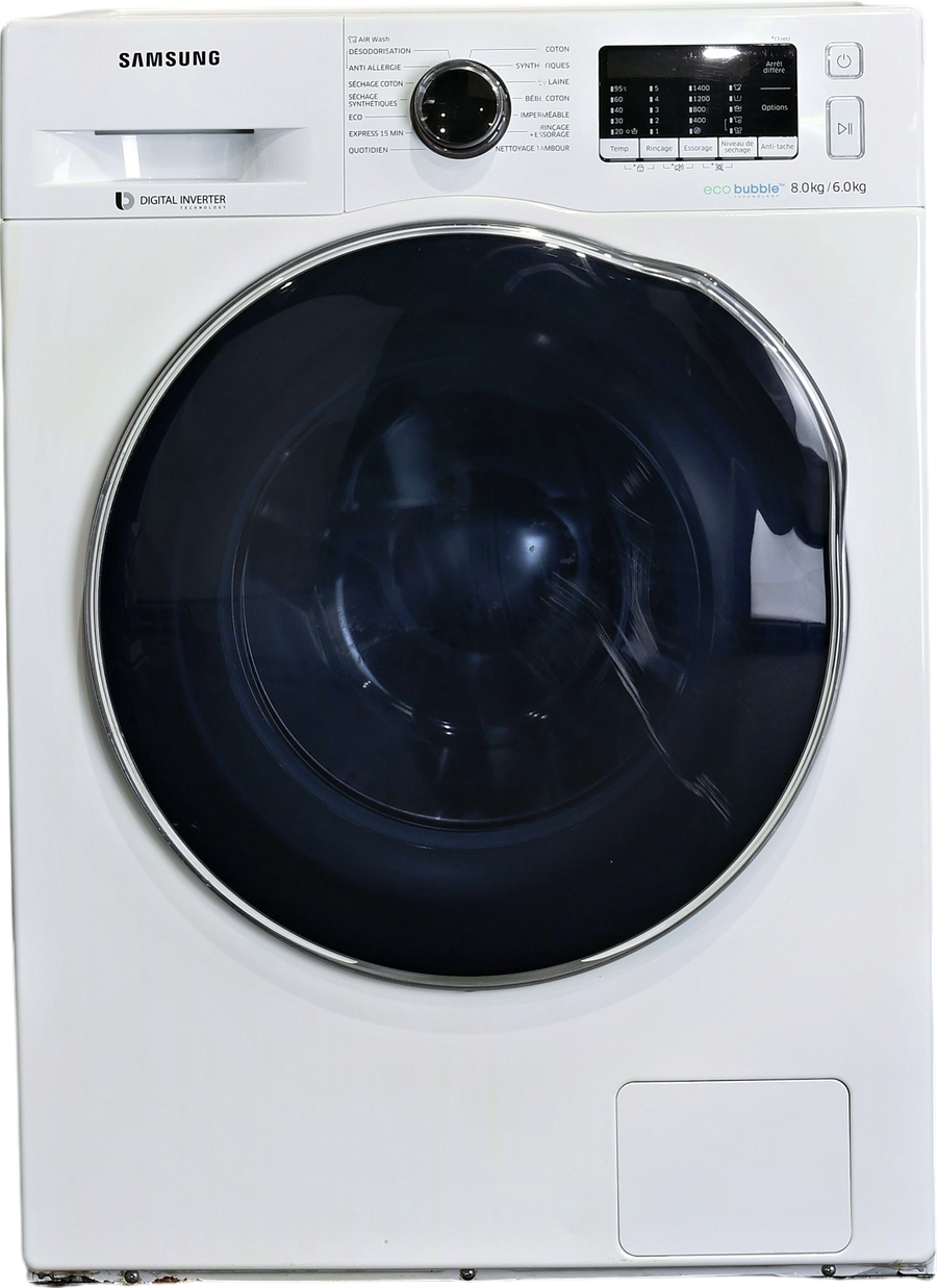 Lave-linge Sechant 8 kg Reconditionné SAMSUNG WD80J5430AW