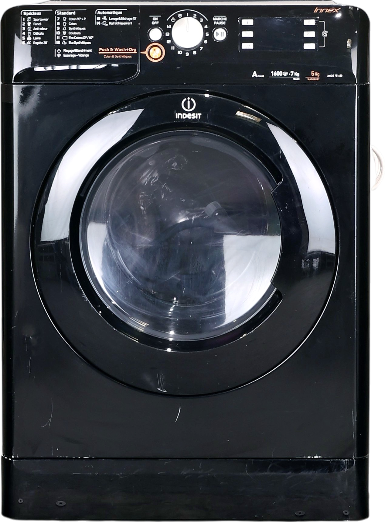 Lave-linge Sechant 7 kg Reconditionné INDESIT XWDE751680XK