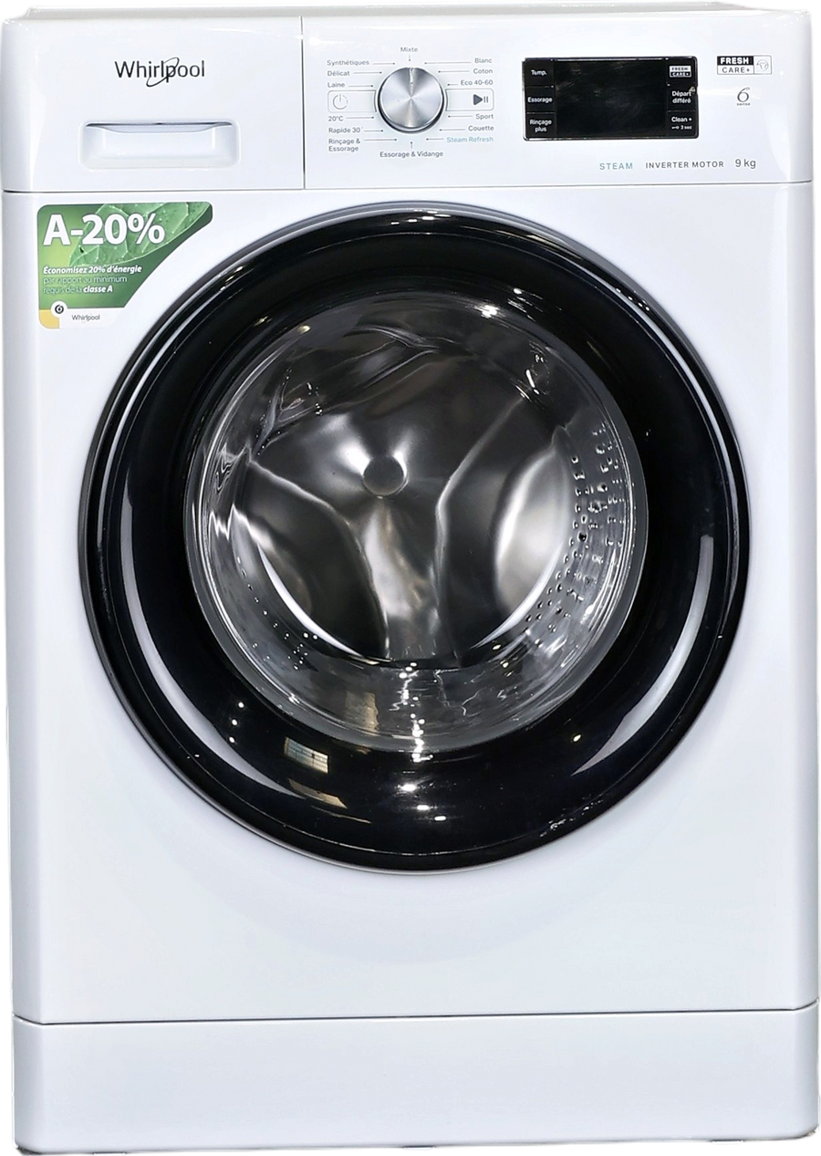 Lave-linge Hublot 9 kg Reconditionné WHIRLPOOL FFBP9489BVFR
