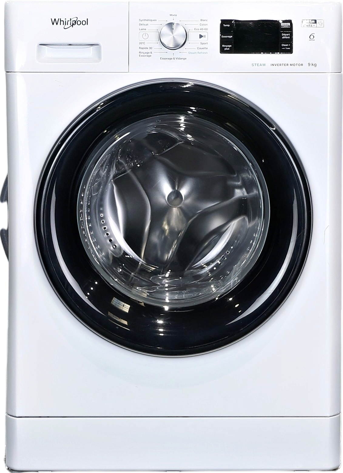 Lave-linge Hublot 9 kg Reconditionné WHIRLPOOL FFBP9469BVFR