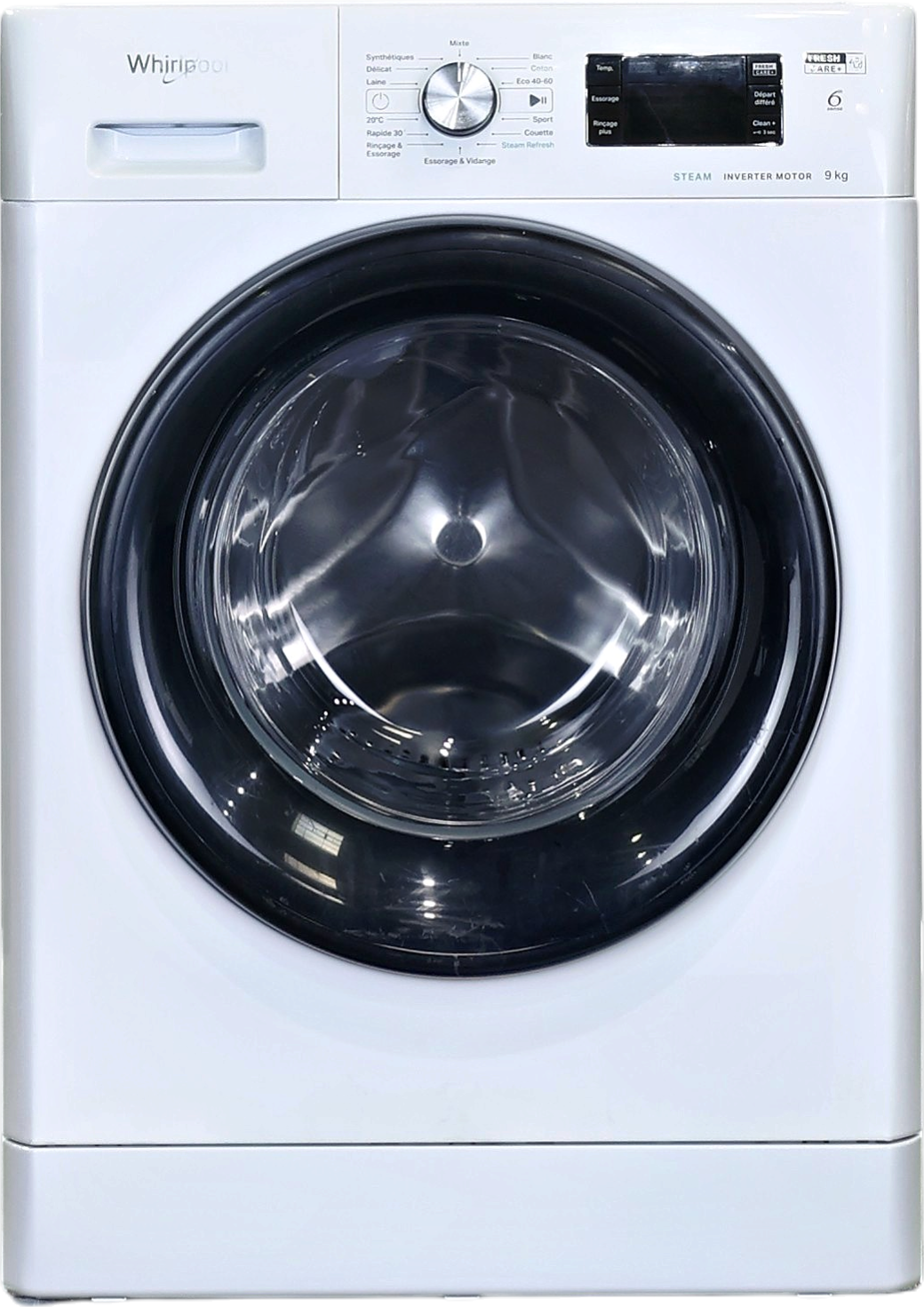 Lave-linge Hublot 9 kg Reconditionné WHIRLPOOL FFBP9489BVFR