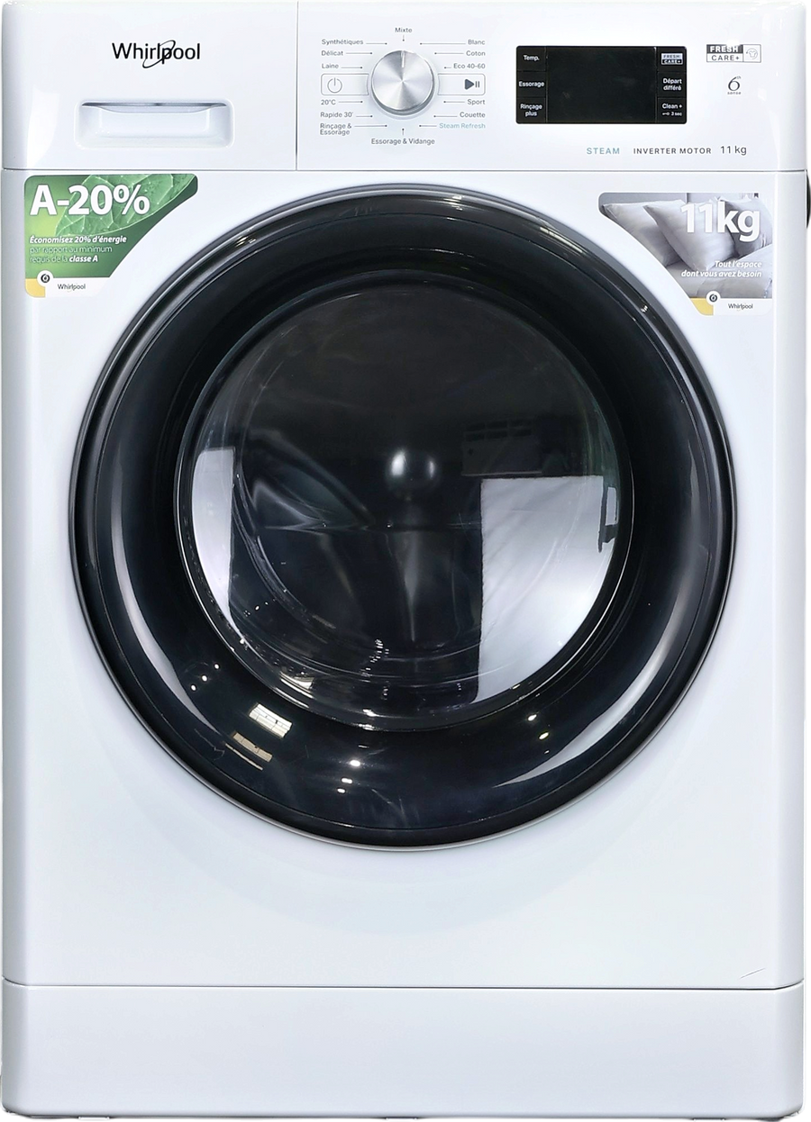 Lave-linge Hublot 11 kg Reconditionné WHIRLPOOL FFBB11489BVFR