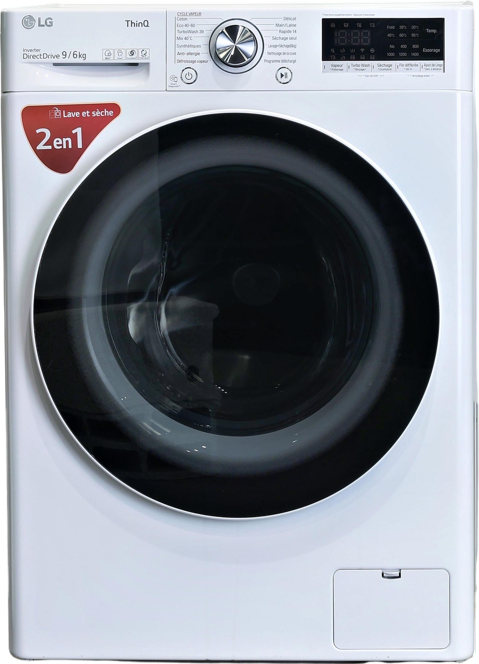 Lave-linge Sechant 9 kg Reconditionné LG F964V71WRHT