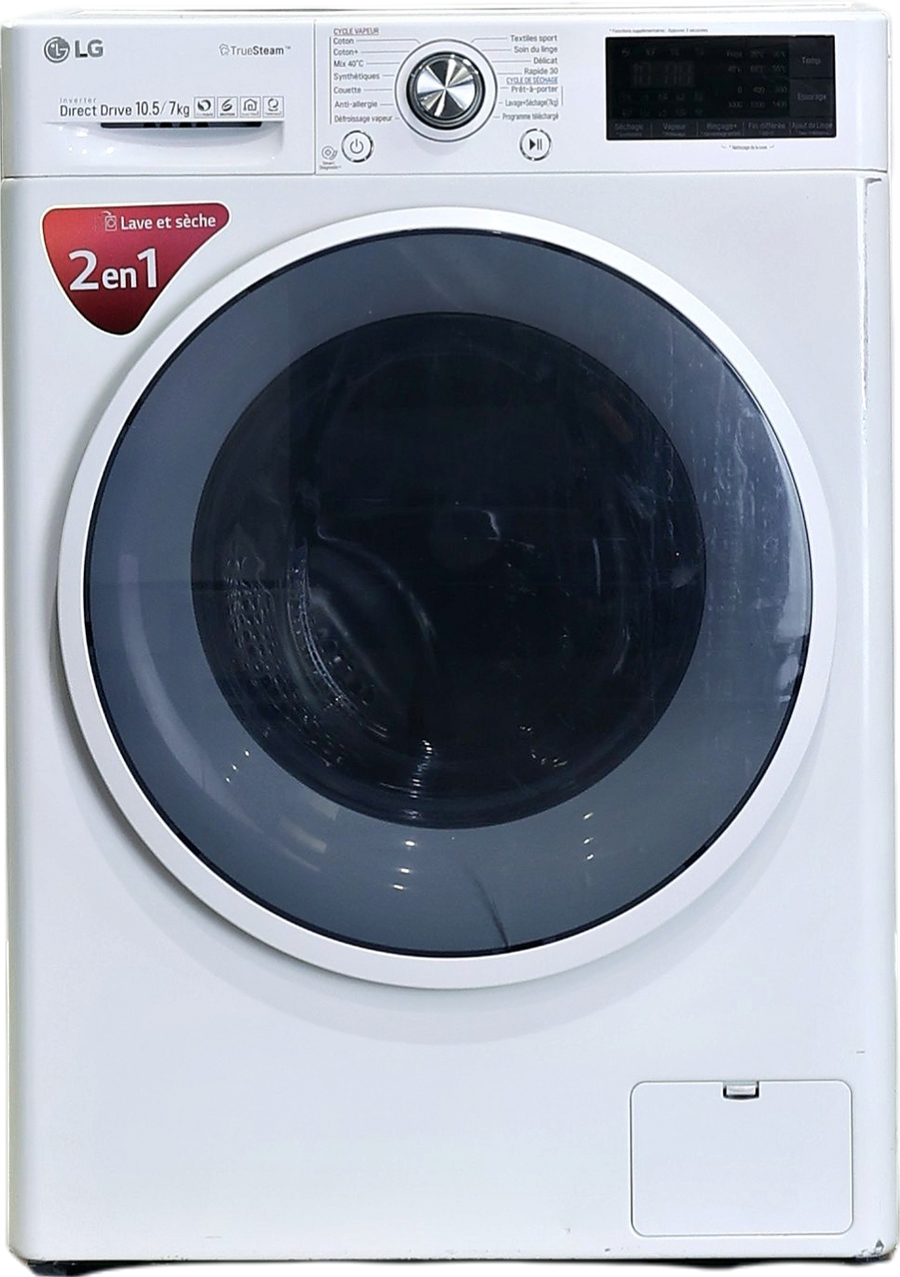 Lave-linge Sechant 10.5 kg Reconditionné LG F174J82WRHT
