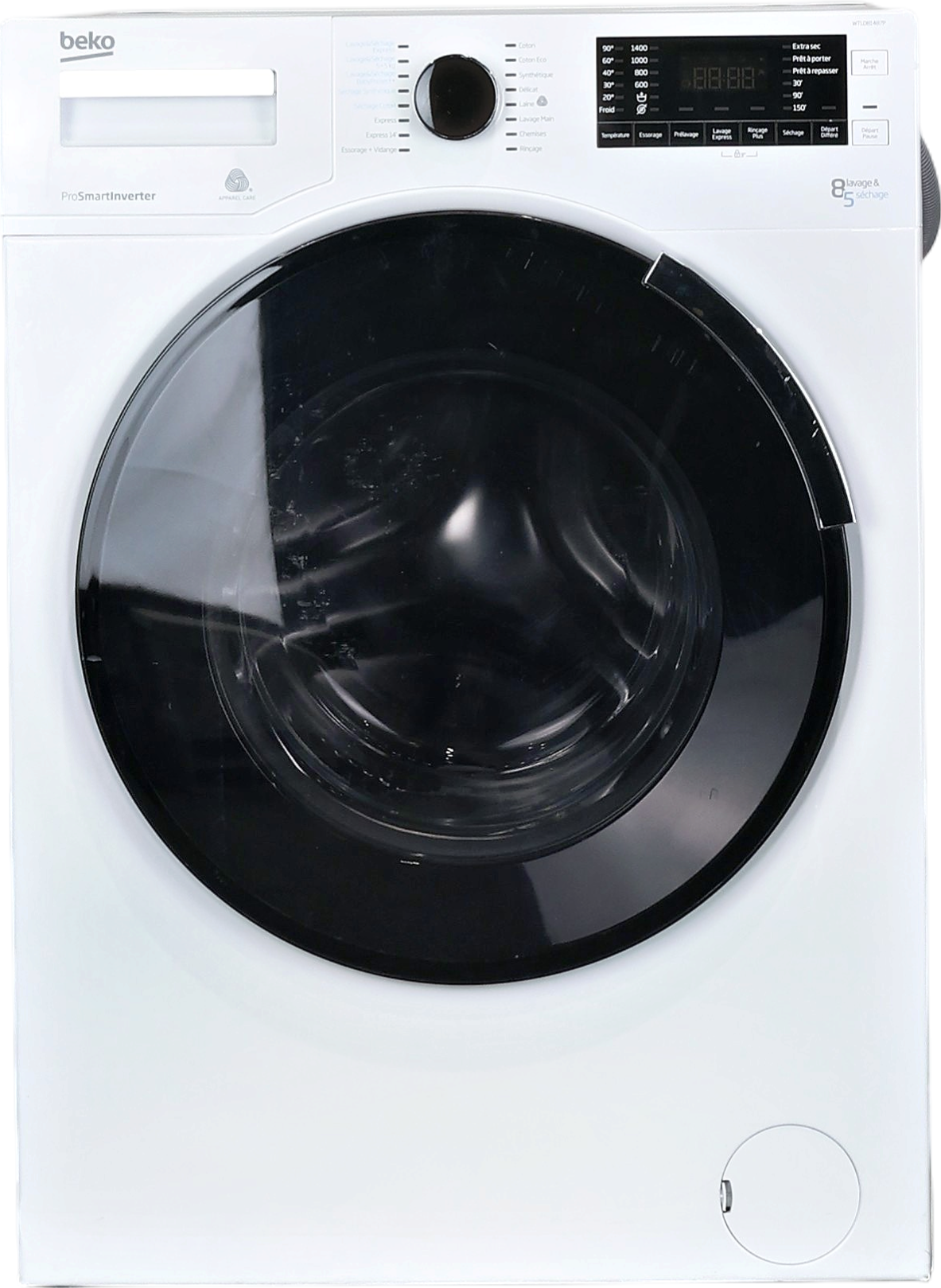 Lave-linge Sechant 8 kg Reconditionné BEKO WTLD81487P