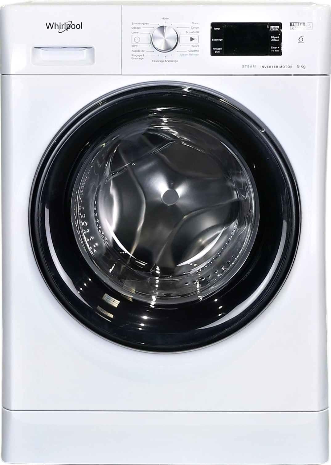 Lave-linge Hublot 9 kg Reconditionné WHIRLPOOL FFBB9489BVFR