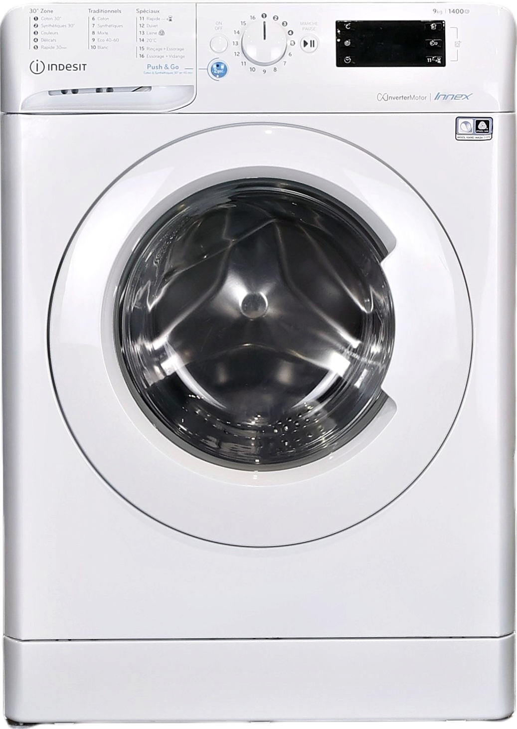 Lave-linge Hublot 9 kg Reconditionné INDESIT BWE91484XWFRN
