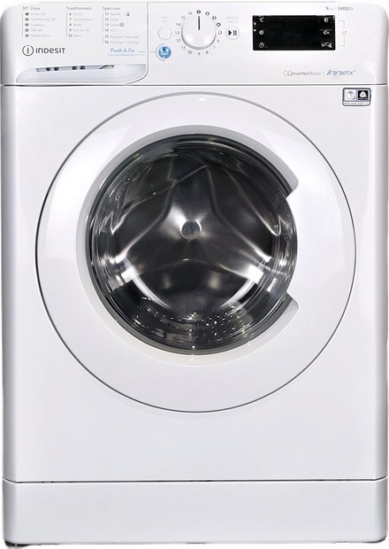 Lave-linge Hublot 9 kg Reconditionné INDESIT BWE91484XWFRN