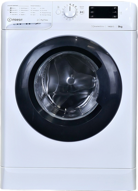 Lave-linge Hublot 9 kg Reconditionné INDESIT MTWED91495WKFR