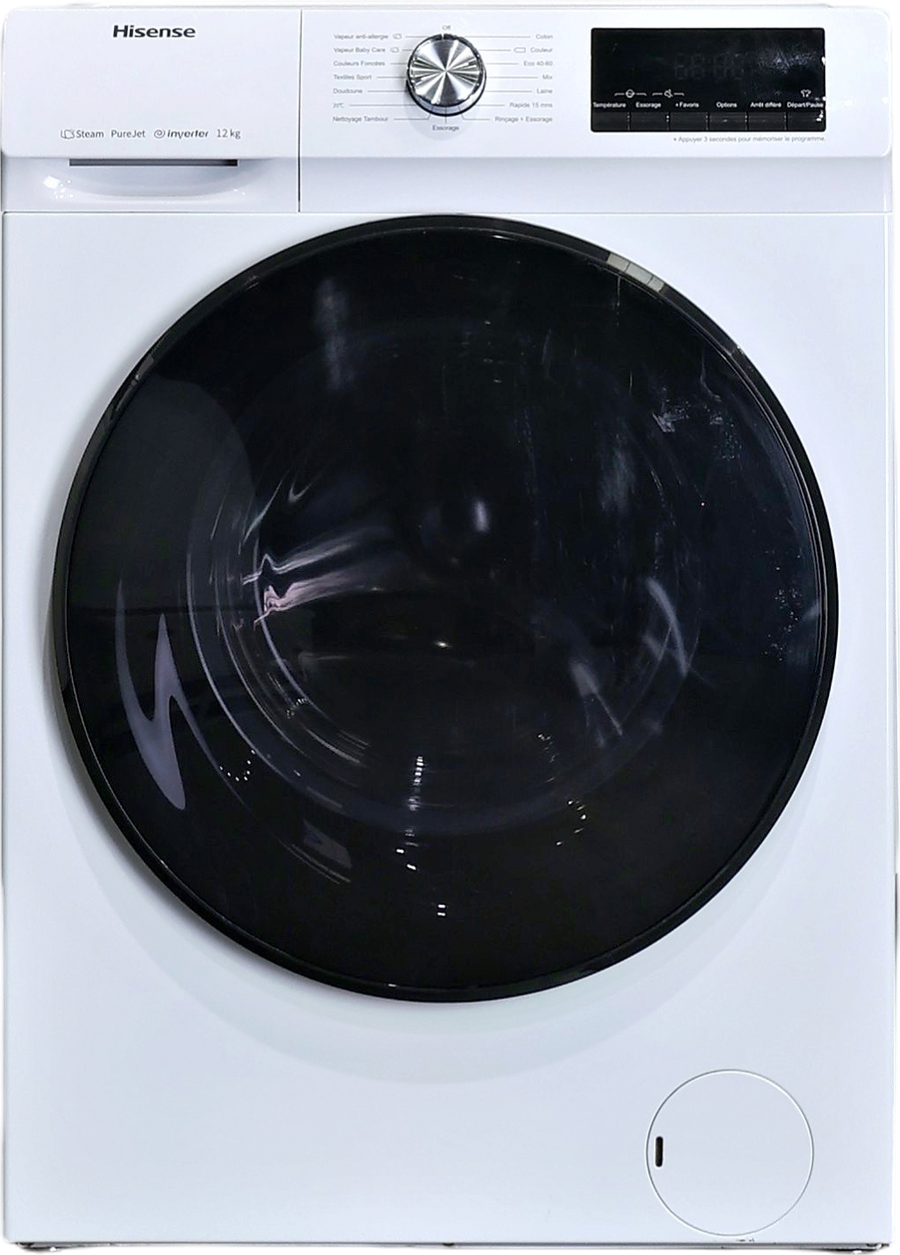 Lave-linge Hublot 12 kg Reconditionné HISENSE WFQA1214EVJM