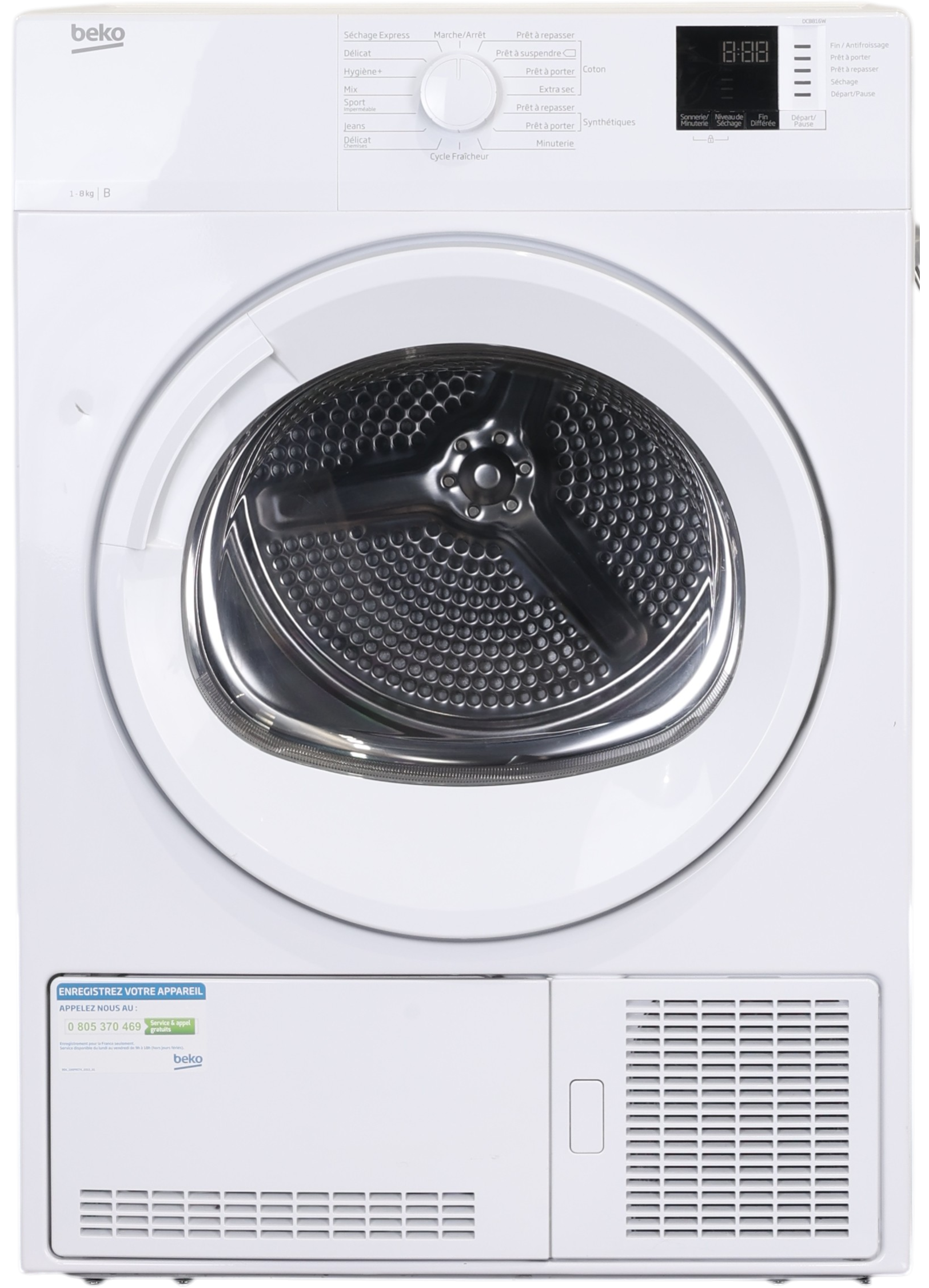 Seche-linge à Condensation 8 kg Reconditionné BEKO DCB816W