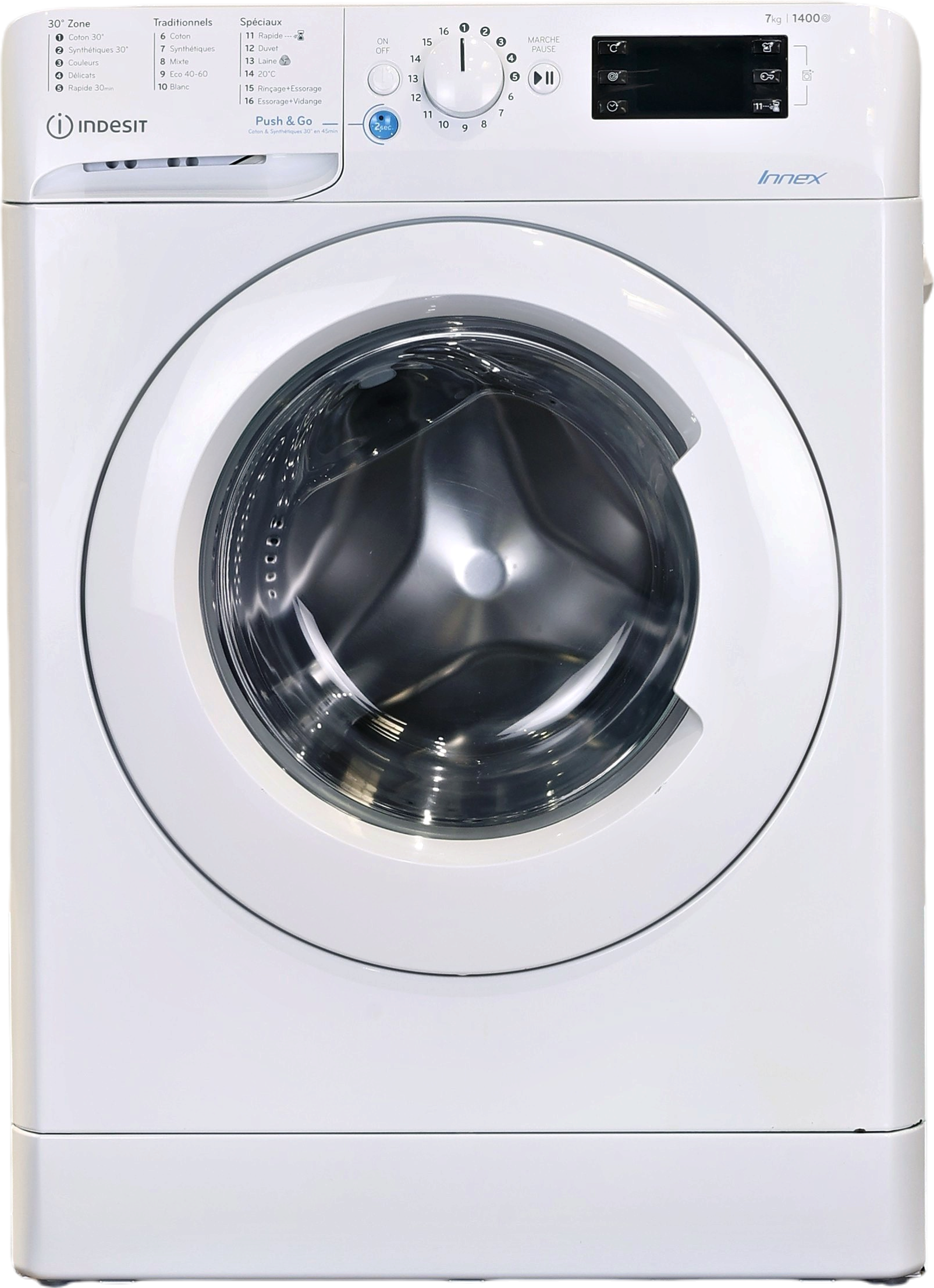 Lave-linge Hublot 7 kg Reconditionné INDESIT BWE71452XWFRN