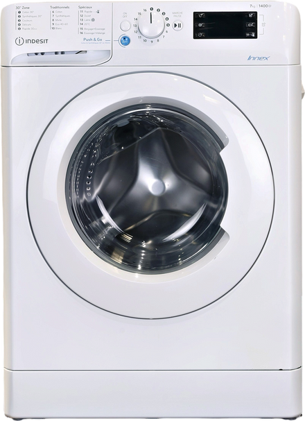 Lave-linge Hublot 7 kg Reconditionné INDESIT BWE71452XWFRN