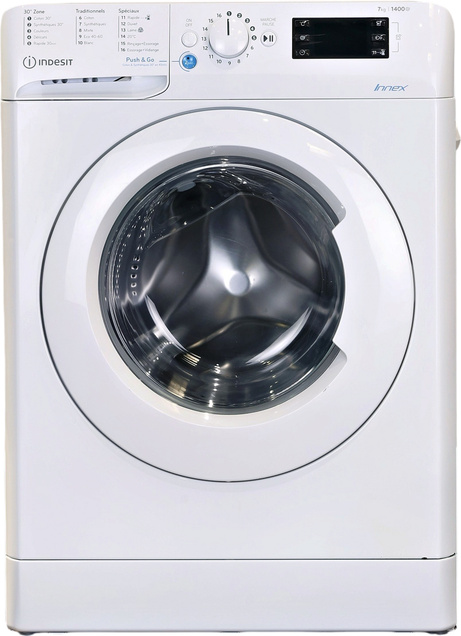 Lave-linge Hublot 7 kg Reconditionné INDESIT BWE71452XWFRN