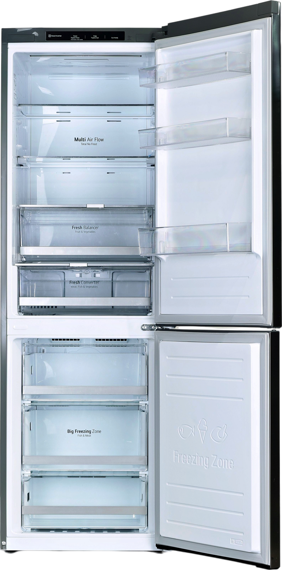 Réfrigérateur Avec Congélateur 341 Litres Reconditionné LG GBB71PZEEN