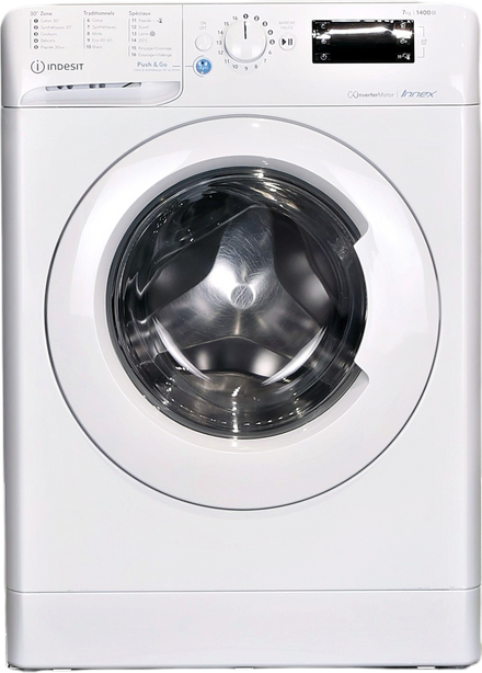 Lave-linge Hublot 7 kg Reconditionné INDESIT BWE71484XWFRN
