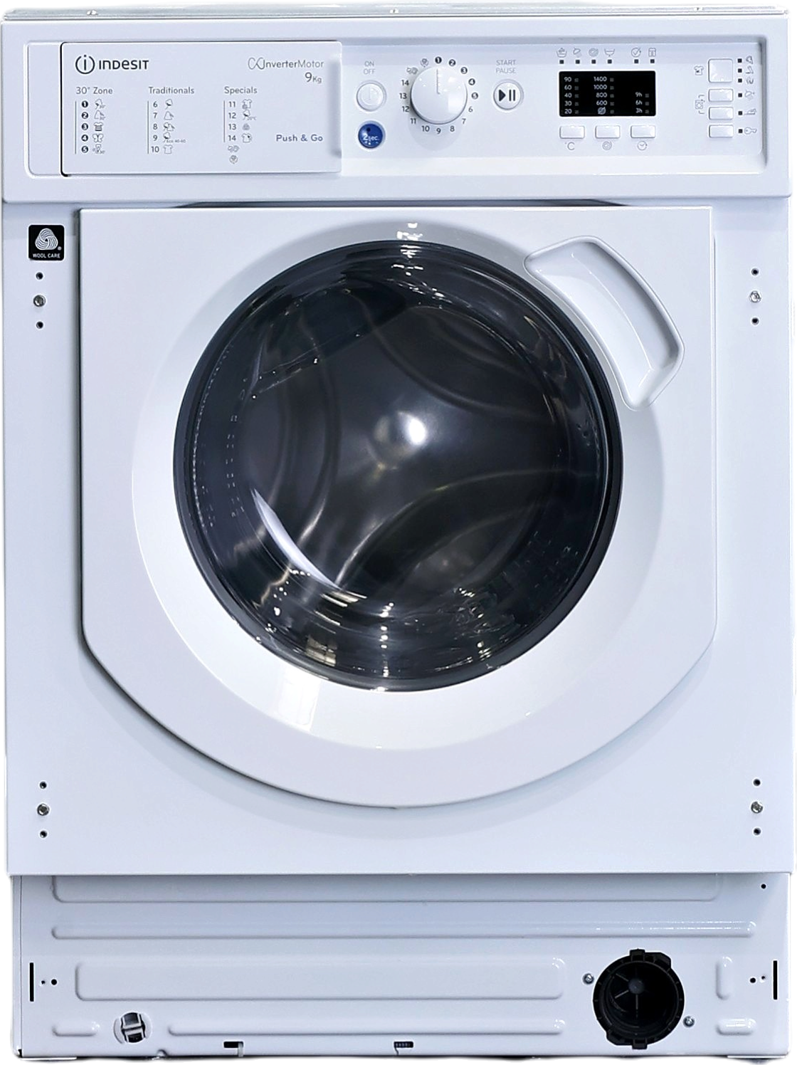 Lave-linge Hublot 9 kg Reconditionné INDESIT BIWMIL91485EU