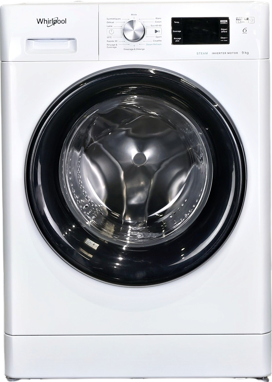 Lave-linge Hublot 9 kg Reconditionné WHIRLPOOL FFBP9489BVFR