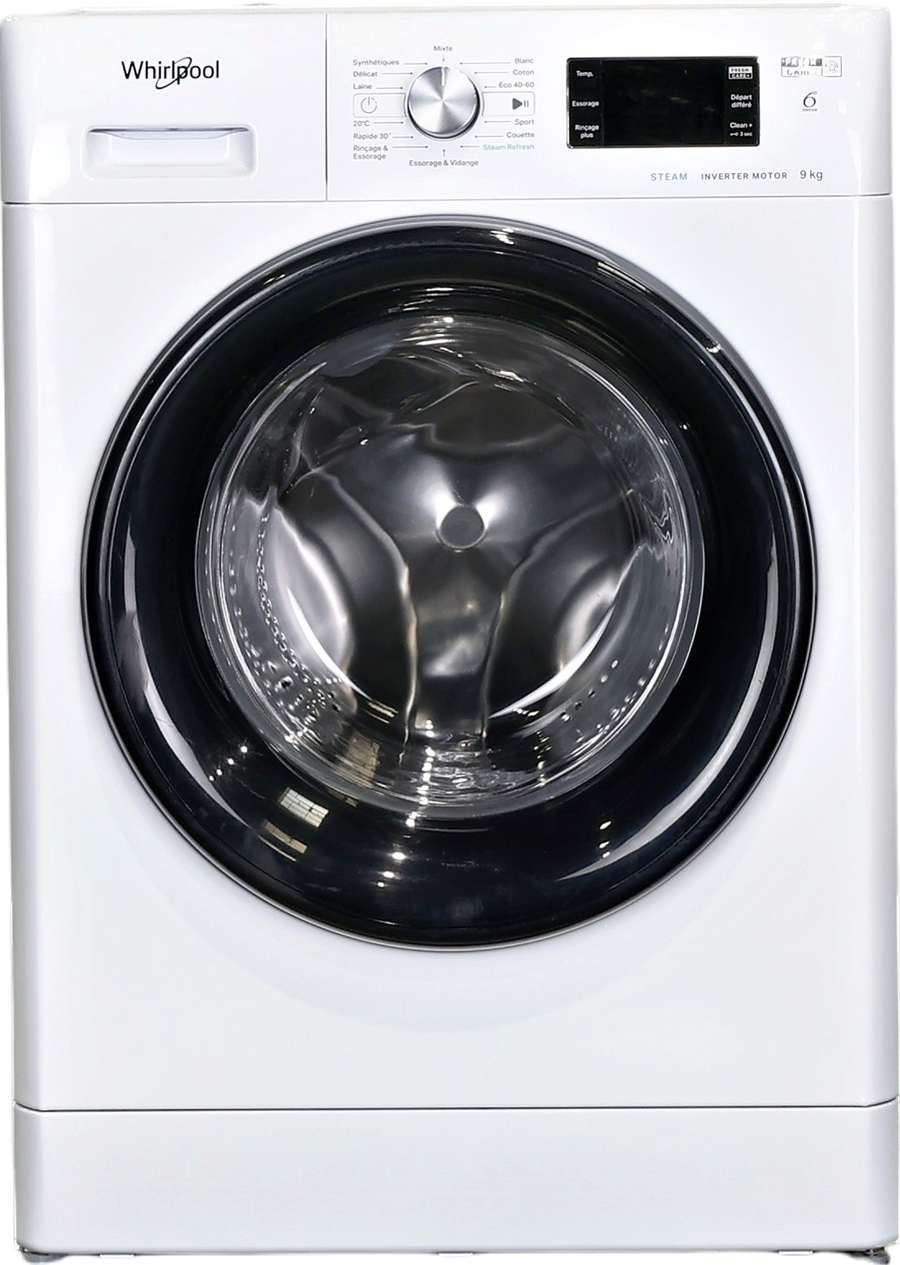 Lave-linge Hublot 9 kg Reconditionné WHIRLPOOL FFBP9489BVFR