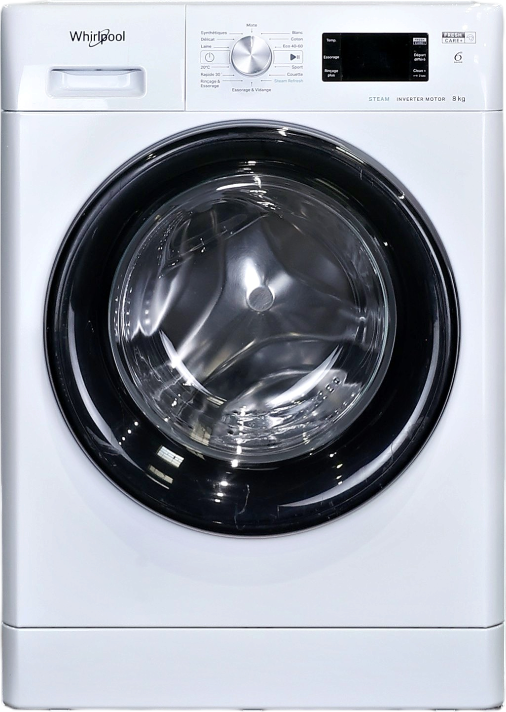 Lave-linge Hublot 9 kg Reconditionné WHIRLPOOL FFBP9489BVFR